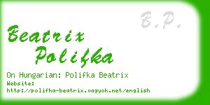 beatrix polifka business card